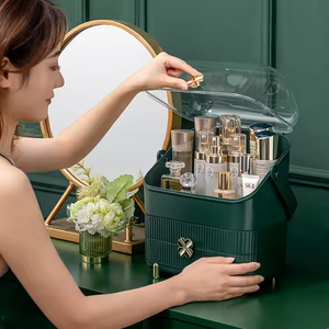 Transparent grande capacité cosmétique étanche à la poussière <span class=keywords><strong>salle</strong></span> <span class=keywords><strong>de</strong></span> <span class=keywords><strong>bain</strong></span> bureau beauté <span class=keywords><strong>maquillage</strong></span> organisateur soins <span class=keywords><strong>de</strong></span> la peau boîte <span class=keywords><strong>de</strong></span> <span class=keywords><strong>rangement</strong></span> <span class=keywords><strong>tiroir</strong></span> - Product Image 4