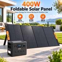 Panneau solaire pliable 400W pour extérieur, monocristallin ETFE, 23% d'efficacité, chargeur solaire MC4 pour camping, camping-car, hors réseau, OEM