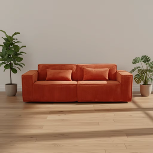 <span class=keywords><strong>Canapé</strong></span> d'angle convertible 3 places en <span class=keywords><strong>tissu</strong></span> velours côtelé, rembourré en mousse pleine, idéal pour salon - Nouveauté promotionnelle - Product Image 1