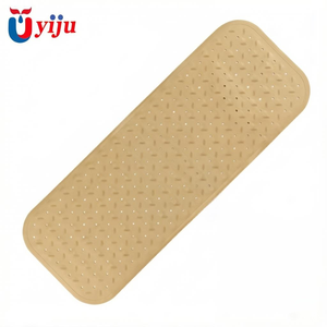 Tapis de sécurité antidérapant extra long pour baignoire et douche YIJU, avec ventouses, lavable, avec trous de drainage - Product Image 3