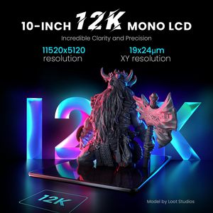 ELEGOO 3 Ultra 12K MSLA Resin 3D <b>Printer</b>, 10-Inch Mono LCD Screen, ACF Film, Fast Printing, Build Size 218x122x260m - Product Image 2