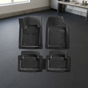 Tapis de sol 4D XPE compatible Daihatsu Sirion, épaisseur 5 mm, ensemble complet 5 pièces, taille unique, noir - Product Image 2