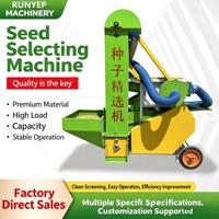 Machine de décorticage et de nettoyage des graines Runyep 60, modèle à double moteur en cuivre pur, haute efficacité, équipement de traitement des céréales 3KW, 1000-3000