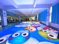 Dalles de sol LED interactives immersives, mur vidéo, écran d'affichage LED pour club, bar, scène, hall d'exposition, centre commercial