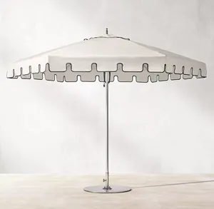 تخفيضات المصنع الأكثر مبيعاً حديقة خارجية كلاسيكية ستائر رومانية مظلة مستديرة للفنادق في جميع الأحوال الجوية مظلة شاطئ مظلة