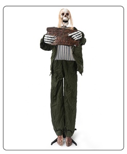 Espectacular Esqueleto Camarero Eléctrico con Efectos de Sonido para Halloween, Figura Animada Luminosa para Fiestas - Product Image 5