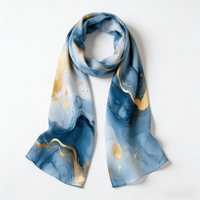 Pañuelo de Satén con Estampado Digital de Poliéster Ecológico, Diseño Animal para Amantes de Mascotas, Diseño Floral, Pañuelos Clásicos de Seda