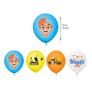 Set de Decoración para Fiesta de Cumpleaños <span class=keywords><strong>Blippi</strong></span>, Banner, Globos de Látex, Fondo, Adorno para Pastel, Artículos para Fiestas, Baby Shower - Product Image 5