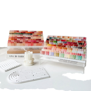 สมุดแสดงสีอะคริลิคสำหรับทำเล็บแบบหลายชั้น สำหรับร้านเสริมสวย - Product Image 1