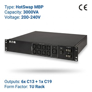 HotSwap MBP3KI Maintenance Bypass PDU 230V CE ISO Hot Swap Distribution Module for <b>UPS</b> <b>Power</b> <b>Supply</b> Controller - Product Image 5