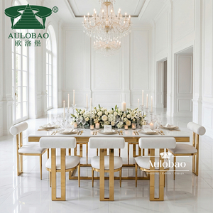 Restaurant Stainless Steel Traditional <b>Dining</b> <b>Table</b> and Chair Set 12 Seater - Product Image 2