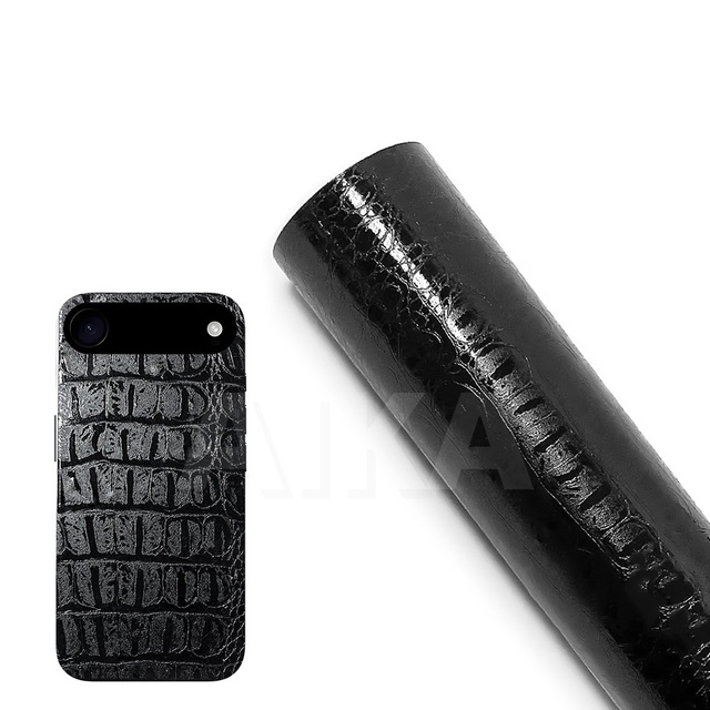 Premium 3D Crocodile Skin Self-Adhesive Vinyl Wrap Film for Car Electronics Phone Back Laptop Case Decor Scratch-Resistant