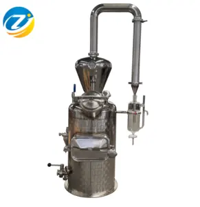 Zj 50l destilador de óleo essencial de aço inoxidável, máquina de distilação de óleo essencial de lavanda