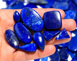 Wholesale Natural Lapis Lazuli Cabochon Gemstone | Deep Royal Blue Polished Loose <b>Stone</b> for Jewelry Making Wholesale price - Product Image 2