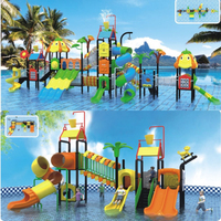 Grand équipement d'amusement extérieur, terrain de jeu extérieur de glissière d'eau d'enfants, terrain de jeu de parc aquatique, terrain de jeu d'intérieur des enfants