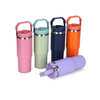 Gobelet isotherme en acier inoxydable de 20 oz et 30 oz avec couvercle, tasse de voyage isolée, tasse à café en acier inoxydable