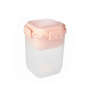 Custom Logo 580ml Double Layers Bpa Free pp <b>Lunch</b> <b>Box</b> Ice <b>Pack</b> Salad Container Cup With Spoon - Product Image 4