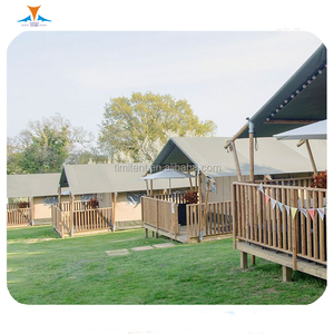 Outdoor Dubbele Lagen Dak Pvc/Cava Materiaal Luxe Glamping Hut Tent Gebruikt Voor Kamp - Product Image 3