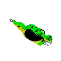 Yousya Conception Populaire Flottant En Caoutchouc Suicide Appât Doux Artificiel Avec Spinning Lame 3D Tête Canard Forme Grenouille Leurre