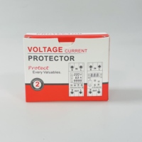 Protecteur de tension monophasé 3 kVA sur rail DIN 110 V CA avec affichage numérique, dispositif de protection contre les surtensions et les sous-tensions