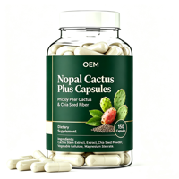 Capsules de Nopal Cactus Plus en gros OEM, 150 unités, complément alimentaire pour distributeurs