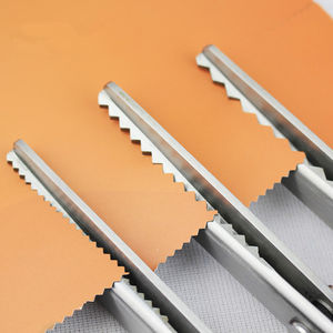 Gunting Zig Zag 23.5cm gunting kerajinan pegangan profesional gunting jahit pembuat gaun Kertas gelombang kain alat tepi dekoratif - Product Image 6