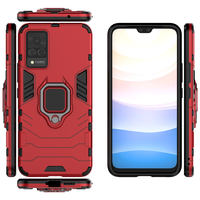 Vente chaude TPU + PC Anti-choc Cas Support Armure Noir Panthère Cas Pour iphone 15
