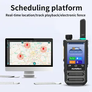 Hochwertiges Modell 4G Global Walkie-Talkie Android ZELLO Version 4,7 Zoll Touchbildschirm mit WLAN GPS Bluetooth 4G POC SIM Karte 5000KM