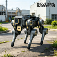 Robot chien quadrupède bionique HiRobot avec caméra HD, contrôlé par PLC, moteur/boîte de vitesses 48V, pompe, roulement, intelligent, à 4 pattes, pour usage industriel, en alliage