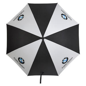 Parapluie de golf promotionnel <span class=keywords><strong>grand</strong></span> format, imperméable, blanc et noir, personnalisable avec logo de marque - Product Image 4