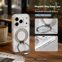Étui de téléphone personnalisé en TPU+PC magnétique pour la série 17, coque arrière antichoc avec design de couleur unie