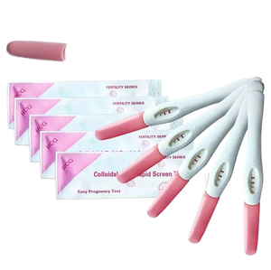ชุดทดสอบการตั้งครรภ์ในปัสสาวะแผ่นทดสอบการตั้งครรภ์ที่รวดเร็วแผ่นทดสอบการตั้งครรภ์ความแม่นยำ99% แท่งทดสอบการตั้งครรภ์ที่ผลิตโดยพยาบาล - Product Image 1