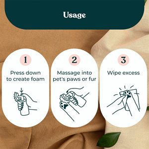 Shampooing <span class=keywords><strong>Sec</strong></span> Sans Eau Marque Blanche pour Chiens, Chats et Animaux – Nettoyant Patte Anti-Odeur – Idéal pour Chiots – Brosse Nettoyante pour Pattes – Shampooing <span class=keywords><strong>Sec</strong></span> - Product Image 4