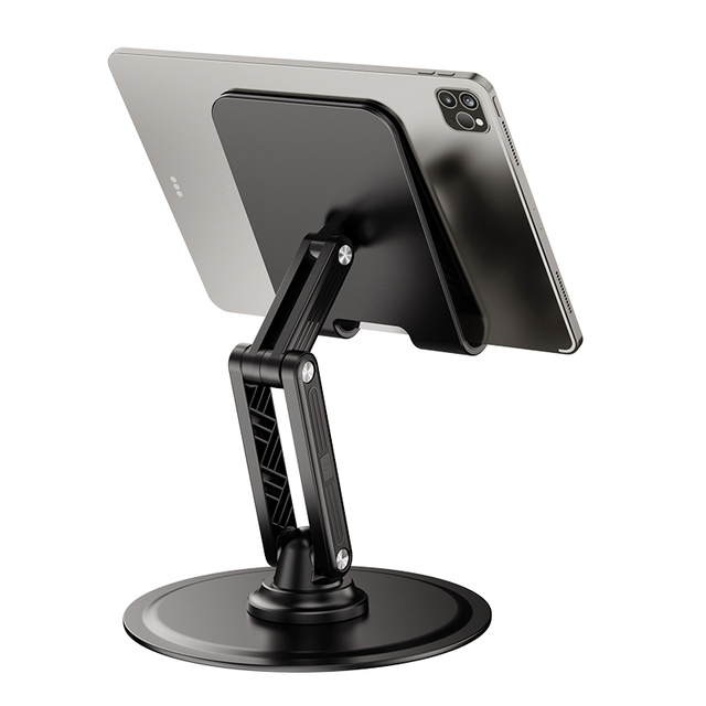 X88M/E 360 Rotating Magnetic Tablet Stand Adjustable Height Desktop Holder for Tablet Universal Stable Riser with Weighted Base