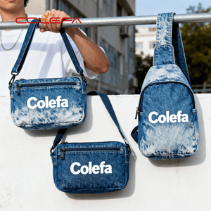 Borsa a <span class=keywords><strong>Tracolla</strong></span> in Denim di Alta Qualità per Ragazzi, Nuova Borsa Monospalla Alla Moda per Uomo - Product Image 2