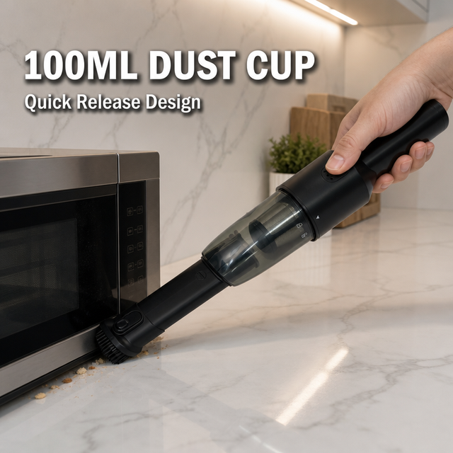 Mini Rechargeable Vacuum Cleaner Portable Handheld Car Vacuum Cordless Wireless Dust Cleaner for Home Office Desktop