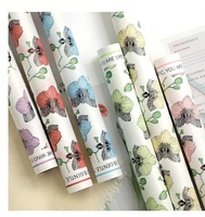 Waterdichte Dendrobium Orchidee Print Inpakpapier Valentijnsboeket DIY Bloemist Bloemarrangement Materialen