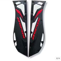 Repose-pieds en caoutchouc antidérapant pour moto, compatible avec Yamaha AEROX155 NVX155 V2, modifié, résistant à l'usure, couvre-repose-pieds