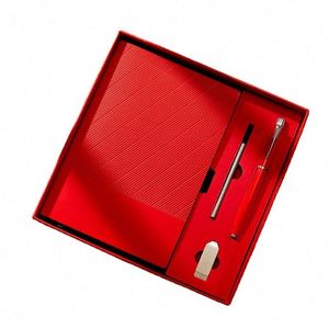 Promotion : Coffrets Cadeaux d'Entreprise en Cuir Personnalisables – Carnet de Notes de Luxe A5 avec Stylo et Clé USB - Product Image 1