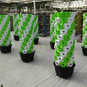 Grande 12 strato 65L serbatoio torre verticale sistema giardino idroponica ortaggi coltivano piante con ruote serbatoio 65L torri di coltivazione - Product Image 3