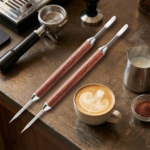 Pluma Profesional para Latte Art <span class=keywords><strong>de</strong></span> Barista, Aguja <span class=keywords><strong>de</strong></span> Doble Punta para Tallar <span class=keywords><strong>Café</strong></span>, Acero Inoxidable, Herramienta para Decorar <span class=keywords><strong>Café</strong></span> y Crear Patrones con Espuma <span class=keywords><strong>de</strong></span> Leche - Product Image 5