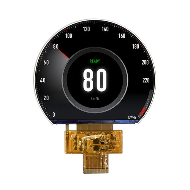 3.54 Inch 640*800 Resolution Round IPS TFT LCD Display Screen Module for Motorcycle Instrument