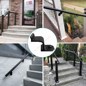 Sistema de Barandilla de Escalera Moderno de Aluminio para Montaje en Suelo, Acabado Negro/Blanco, Garantía de por Vida, Producto de Barandilla BH, BH-WRHB01901 - Product Image 6