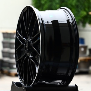 Jantes HTOR 20 21 22 23 pouces 5x112 5x130 forgées avec blocage central, finition <span class=keywords><strong>noir</strong></span> brillant, compatibles avec S680 Panamera Cayenne 911 997 992 718 - Product Image 3