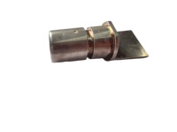 Base de connexion de buse laser en acier inoxydable usinée CNC multi-étapes par électroérosion à fil, avec goupille d'alignement pour assemblage de laser à fibre