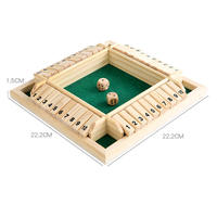 Juego de mesa de rompecabezas divertido Digital 2/4 personas, caja de madera cerrada para fiesta familiar, Club, juguetes educativos con números para niños