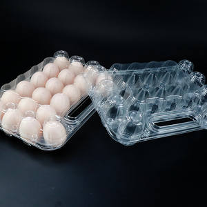 Recyclable blister egg tray containers,plastic deviled roller egg box tray for sale