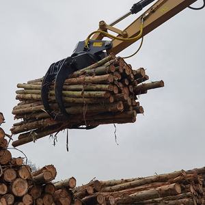 Pince à bois rotative, durable et efficace pour excavatrice de 1,8 à 3,0 tonnes, diamètre de préhension de 60 à 350 mm, avec moteur principal, pompe et engrenage, directement de l'usine - Product Image 2