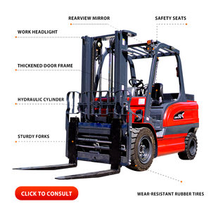 รถยกไฟฟ้าขนาดเล็ก CE/ISO 5 ตัน 4x4 สำหรับทุกพื้นที่ ใช้แบตเตอรี่ลิเธียม มีจำหน่าย - Product Image 4