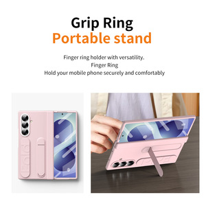 เคสสำหรับ Samsung <span class=keywords><strong>Z</strong></span> Fold 8 ใช้ได้กับ <span class=keywords><strong>Z</strong></span> Fold 8 ultra 7 6 5 4 3 เคสแบบ All-in-One พร้อมฟิล์ม  มาพร้อมกับกระจกนิรภัย - Product Image 5